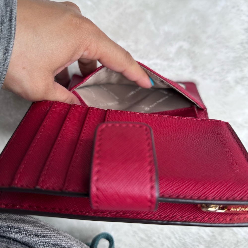 Michael Kors Red Bifold Wallet - Picture 10 of 14